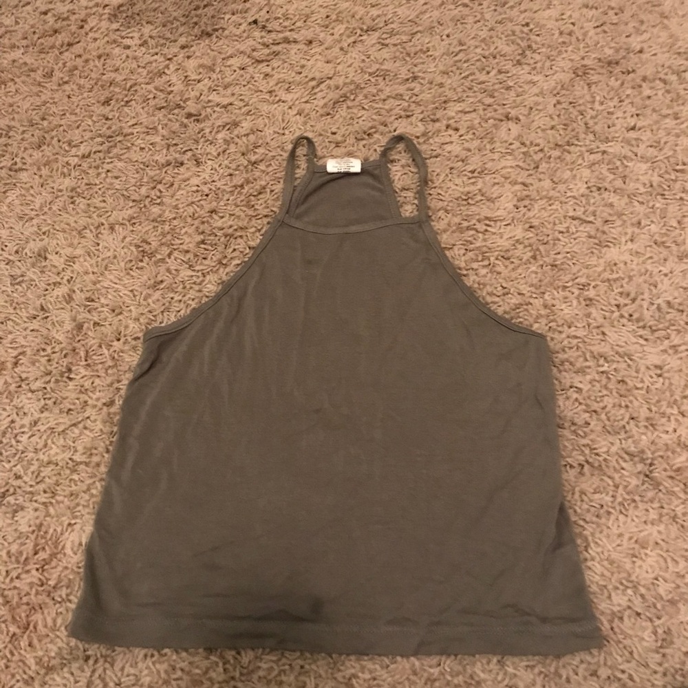 olive green tank top